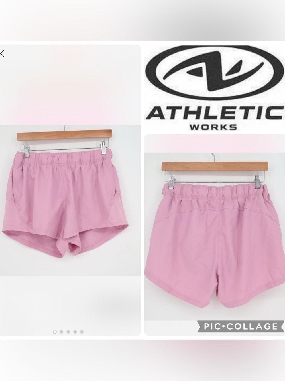 Athletic Works Light Pink Women's Athletic Shorts